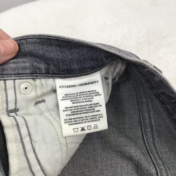 Citizens Of Humanity Women’s Denny Cropped Flare Jeans Gray Casual Size 27 - Picture 6 of 7